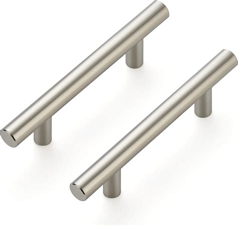 celeste bar pull cabinet handle brushed nickel stainless steel|5 Pack Celeste Square Bar Pull Modern Cabinet Handle Brushed .